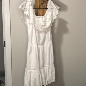 Off shoulder white Dress